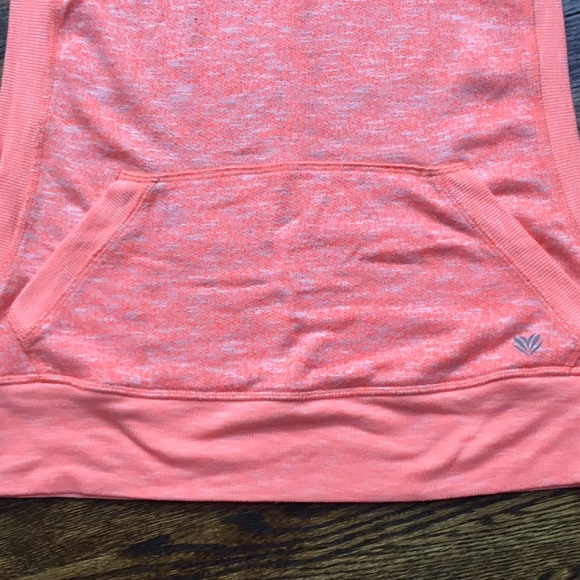 Forever 21 Bright Orange Sleeveless Hoodie - Picture 3 of 7